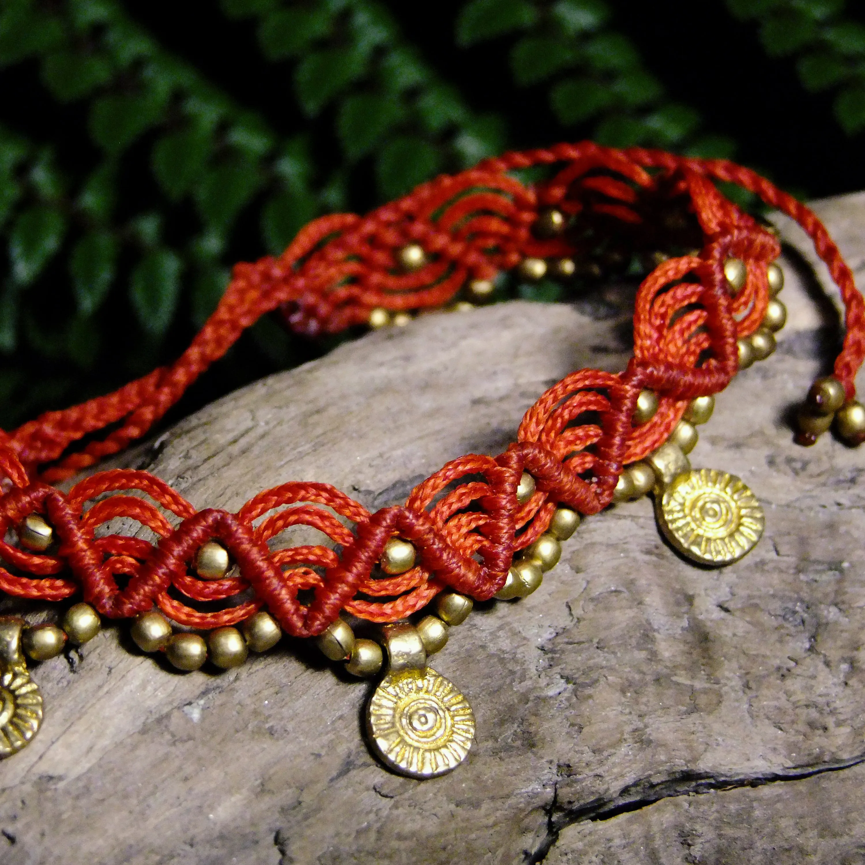 Charm Macrame Anklet