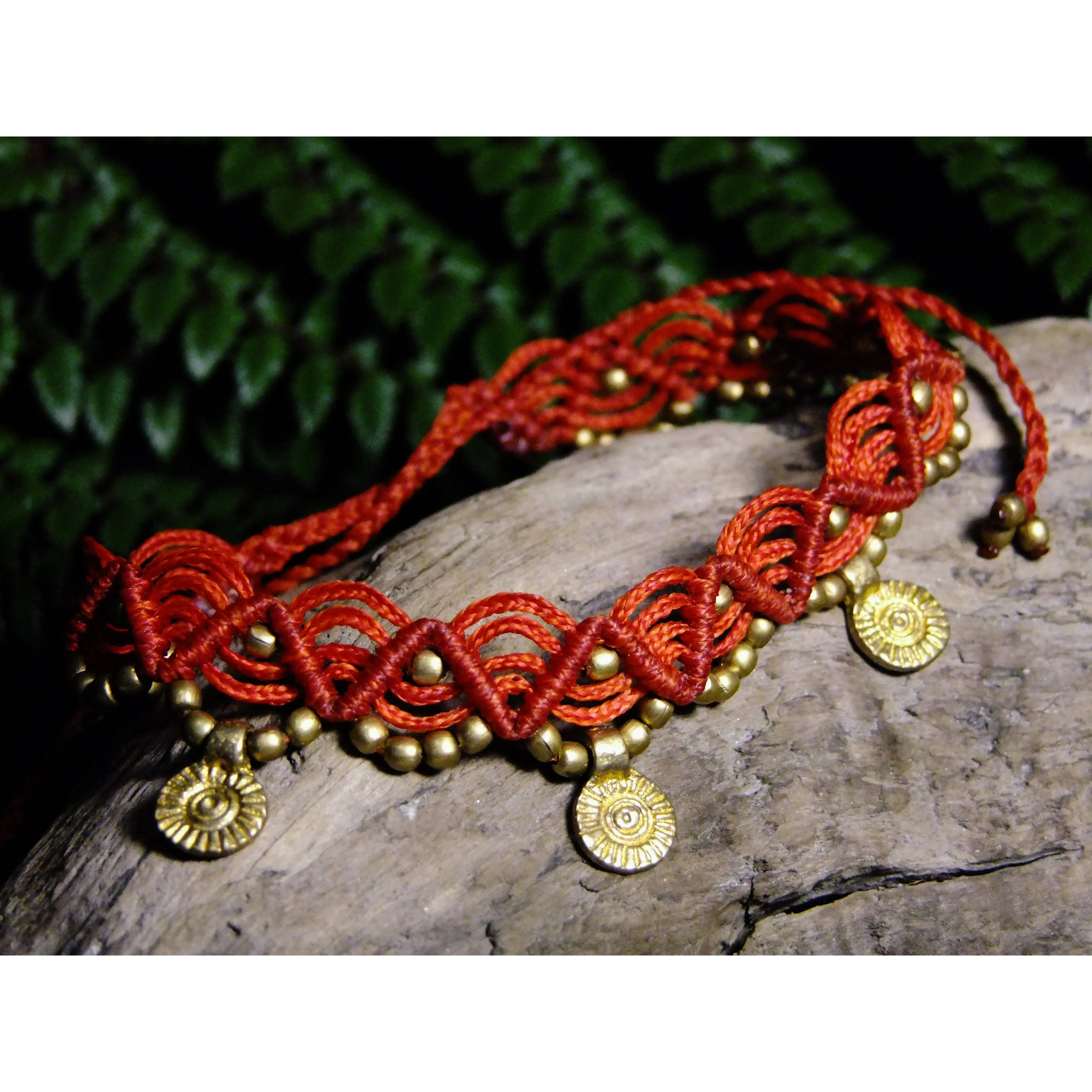 Charm Macrame Anklet