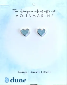 Heart Sand Jewel Stud Earring