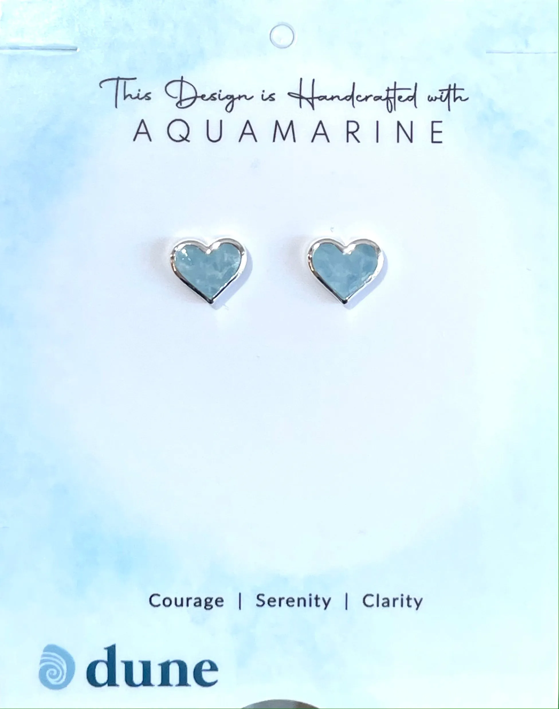 Heart Sand Jewel Stud Earring