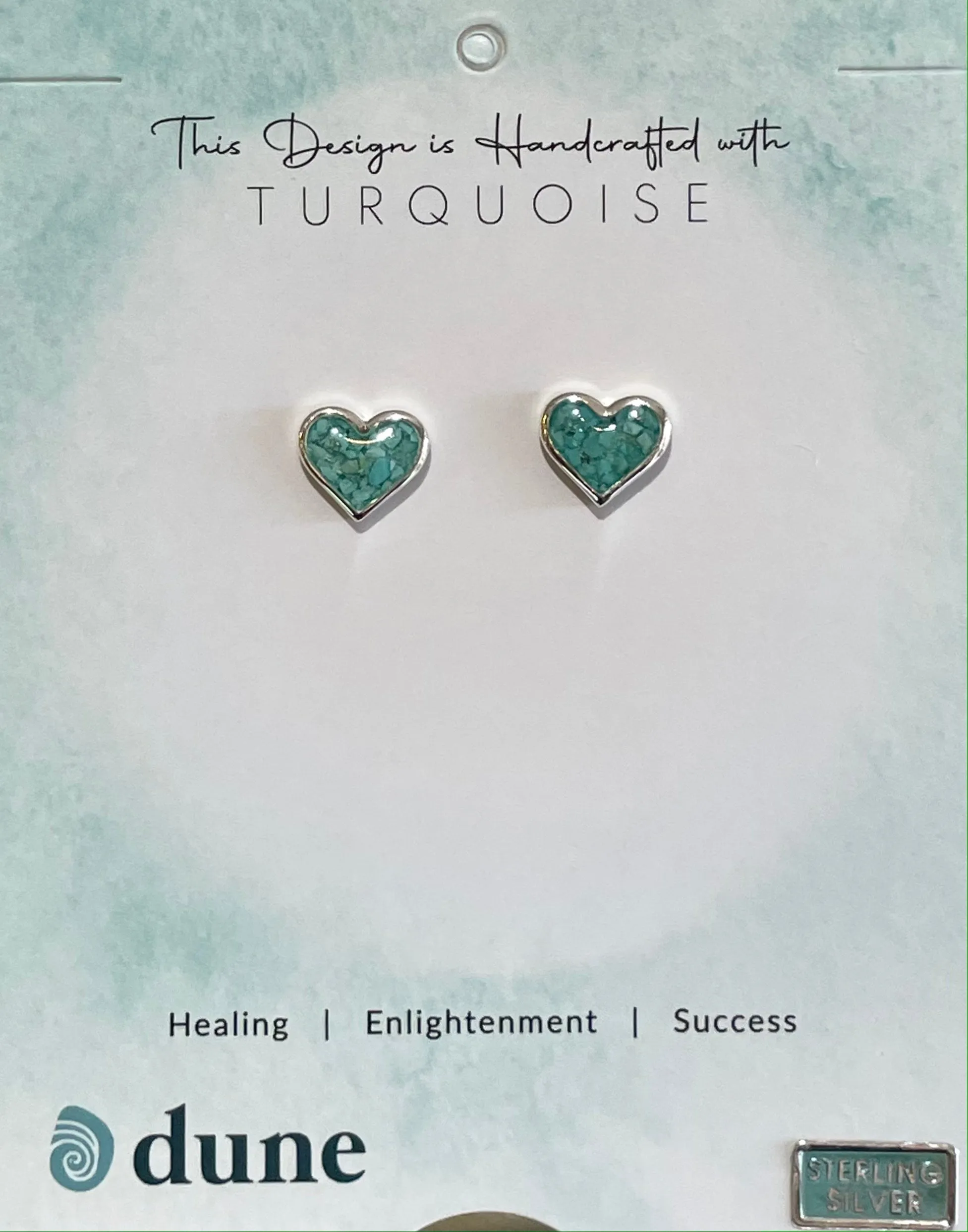 Heart Sand Jewel Stud Earring