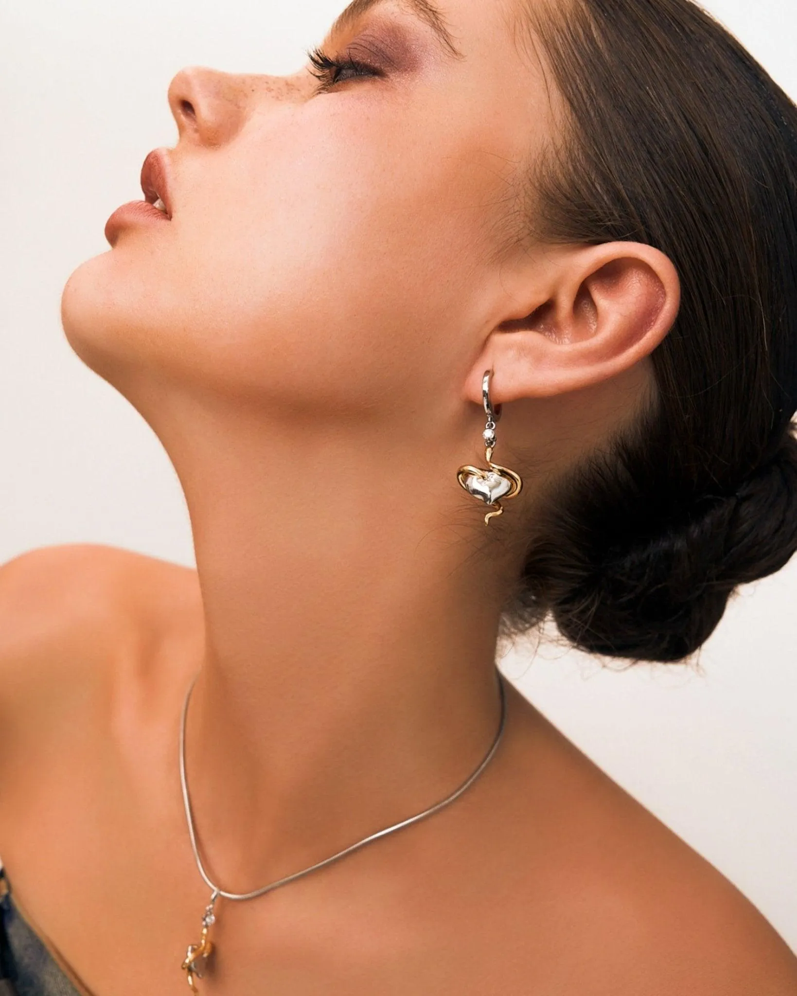 Heart's Guardian Serpent Earrings