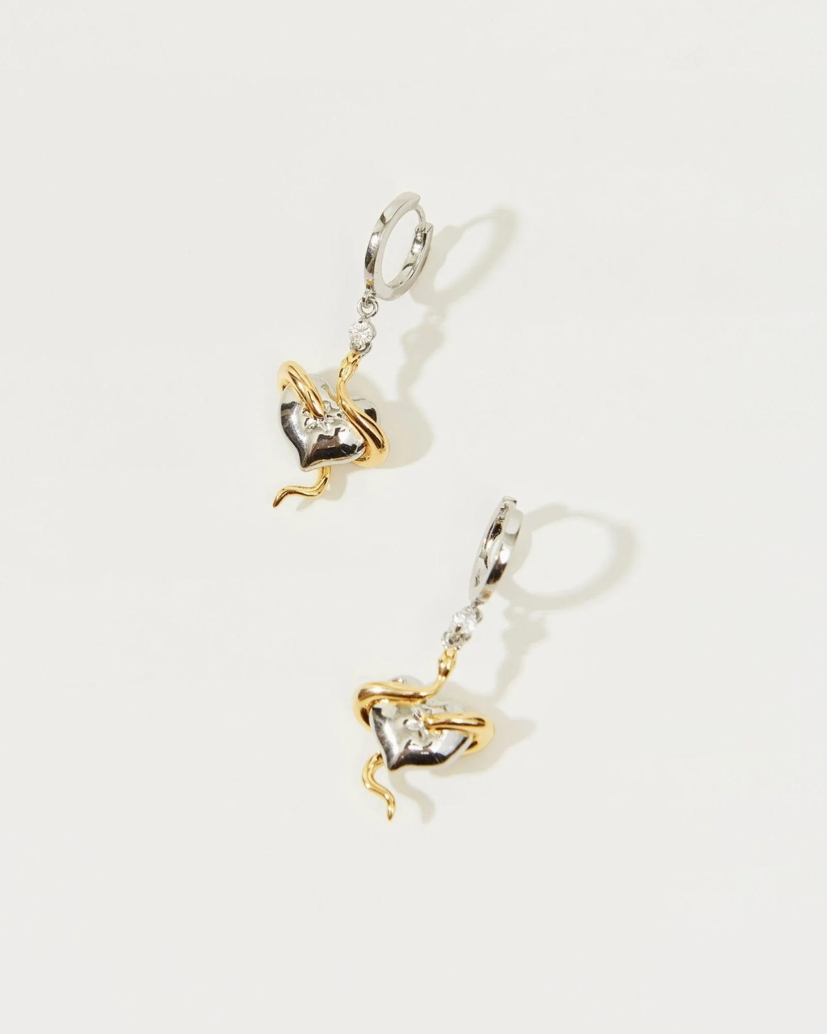 Heart's Guardian Serpent Earrings