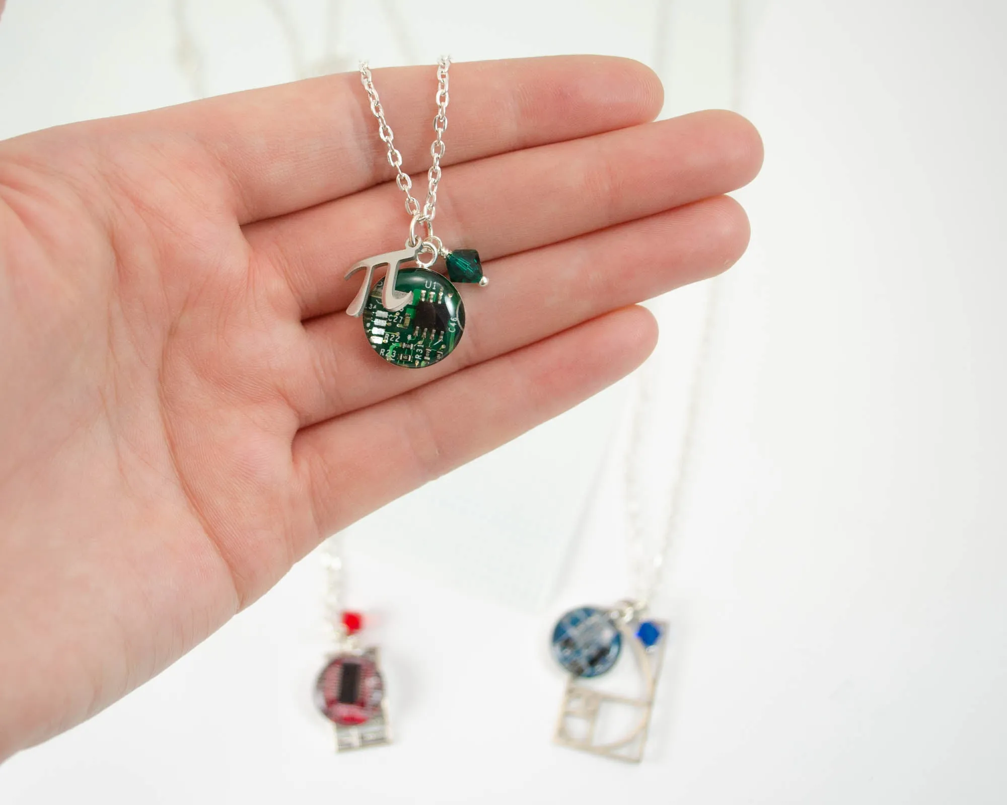 Math Charm Necklaces